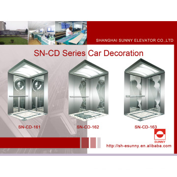 Elevator Cabin Decoration with Etching Panel (SN-CD-161)